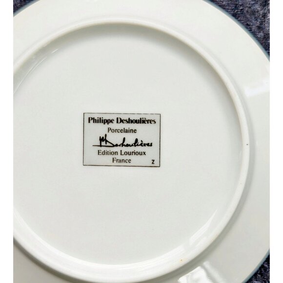 Set of 6 Philippe Deshoulieres Art Deco Plates - Canape, cheese plates - Picture 2 of 2